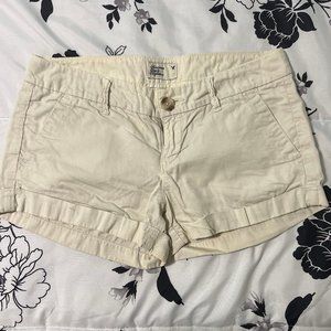 American Eagle Low-Rise Beige Shorts